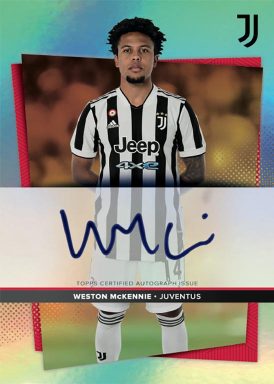 2021-22 TOPPS Juventus Official Team Set Soccer Cards - McKennie
