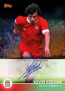 2021-22 TOPPS Liverpool FC Official Team Set Soccer Cards - Base Autograph Orange Parallel Kevin Keegan