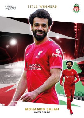 2021-22 TOPPS Liverpool FC Official Team Set Soccer Cards - Title Winners Mohamed Salah