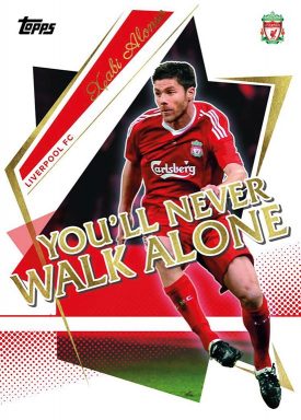2021-22 TOPPS Liverpool FC Official Team Set Soccer Cards - You'll never walk alone Xabi Alonso