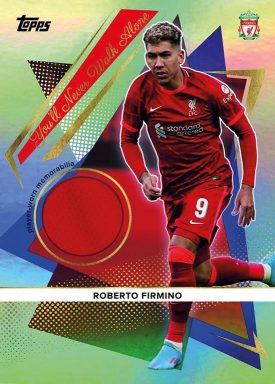 2021-22 TOPPS Liverpool FC Official Team Set Soccer Cards - You'll never walk alone Relic Foil Parallel Roberto Firmino