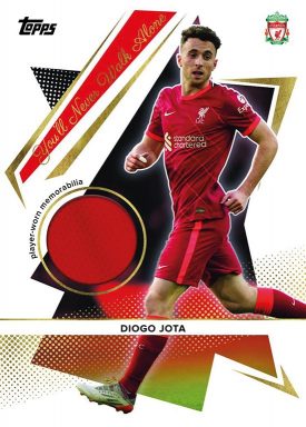 2021-22 TOPPS Liverpool FC Official Team Set Soccer Cards - You'll never walk alone Relic Diogo Jota