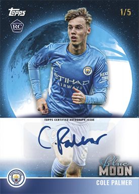 2021-22 TOPPS Manchester City Official Team Set Soccer Cards - Autograph Card