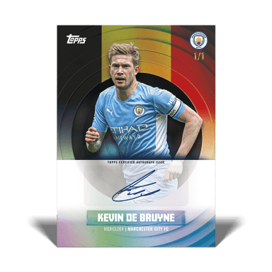 2021-22 TOPPS Manchester City Official Team Set Soccer Cards - De Bruyne