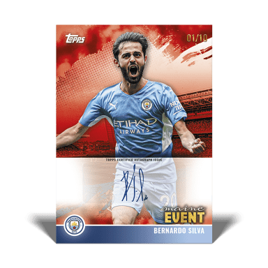 2021-22 TOPPS Manchester City Official Team Set Soccer Cards - Silva
