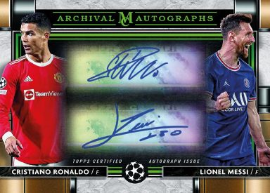 2021-22 Topps Museum Collection UEFA Champions League Soccer - Archival Dual Autogaph Card Emerald Parallel