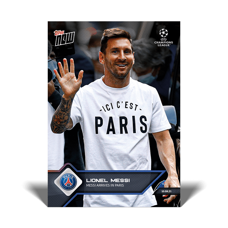 Neymar Topps Now UCL 2021-22 Mbappe L'Ultime Attaque Messi Card 013 