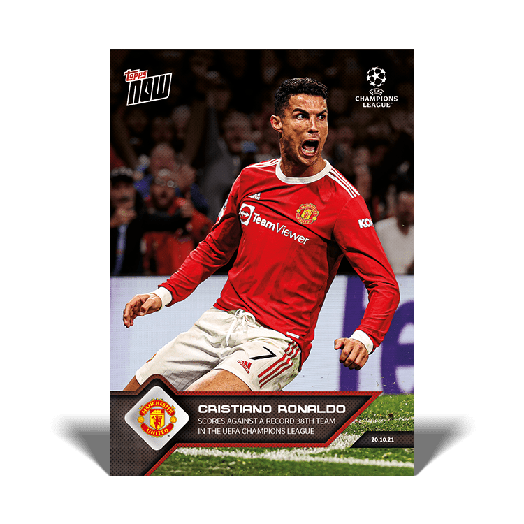 Jadon Sancho Card PS03 Manchester United Topps Now UCL 2021-22 