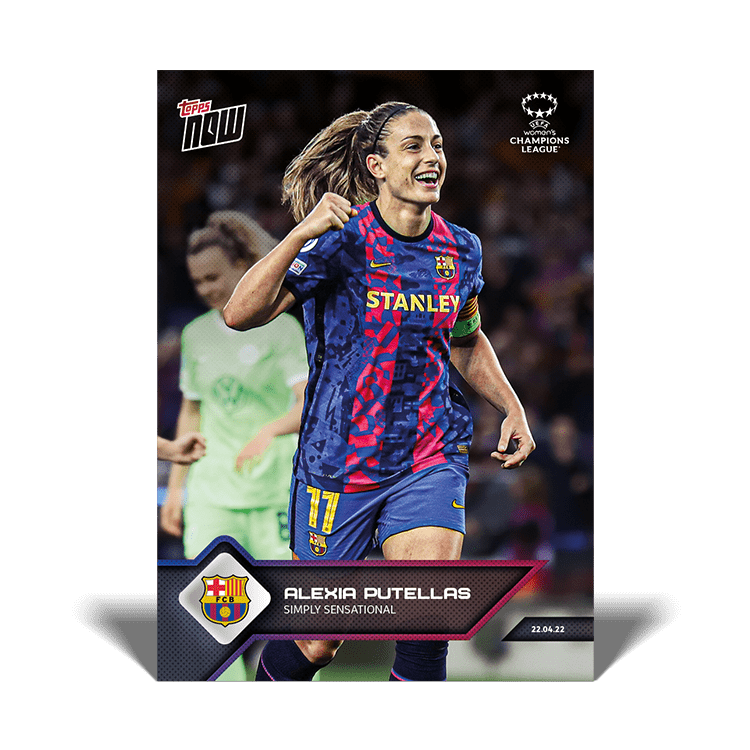 2021-22 TOPPS Now UEFA Women's Champions League Soccer Cards - Card 002 - Front