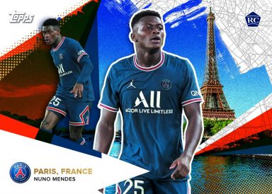 2021-22 TOPPS Paris Saint-Germain Official Team Set Soccer Cards - City Card Mendes