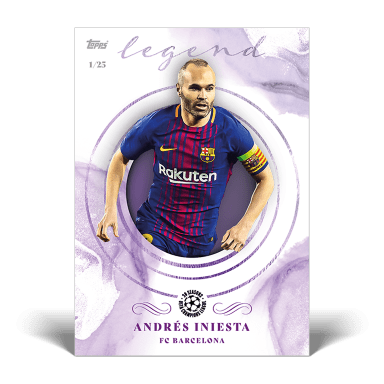 2021-22 TOPPS Pearl UEFA Champions League Soccer Cards - Iniesta