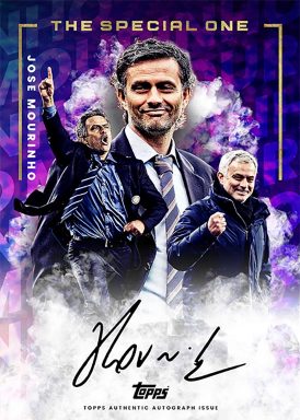2021-22 TOPPS Platinum José Mourinho Curated UEFA Club Competitions Soccer Cards Set - The Special One Autograph