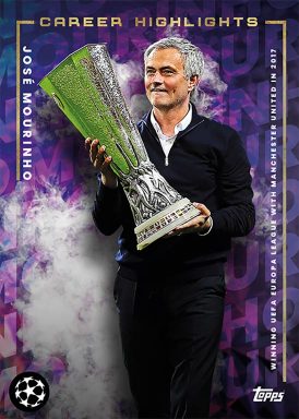 2021-22 TOPPS Platinum José Mourinho Curated UEFA Club Competitions Soccer Cards Set - Career Highlights