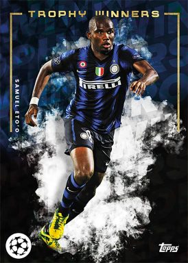 2021-22 TOPPS Platinum José Mourinho Curated UEFA Club Competitions Soccer Cards Set - Trophy Winners Eto'o