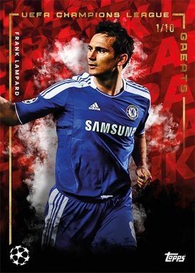 2021-22 TOPPS Platinum José Mourinho Curated UEFA Club Competitions Soccer Cards Set - UCL Greats Lampard