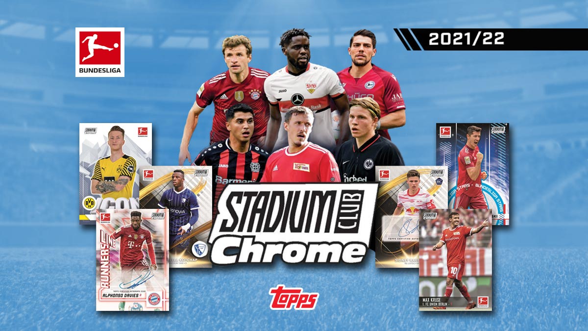 2021-22 TOPPS Stadium Club Chrome Bundesliga Soccer Cards - Header