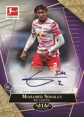 2021-22 TOPPS Tier One Bundesliga Soccer Cards - The Wall Autographs