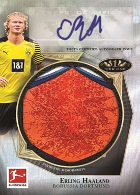 2021-22 TOPPS Tier One Bundesliga Soccer Cards - Tier One Autographed Football