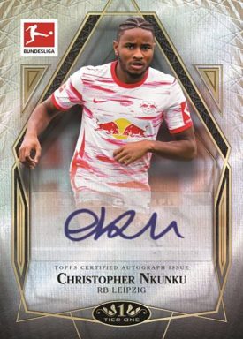 2021-22 TOPPS Tier One Bundesliga Soccer Cards - Tier One Autograph