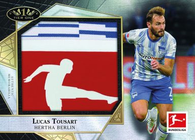 2021-22 TOPPS Tier One Bundesliga Soccer Cards - Tier One Bundesliga Logo Patches Relic