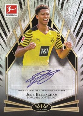 2021-22 TOPPS Tier One Bundesliga Soccer Cards - Young Gold Autograph