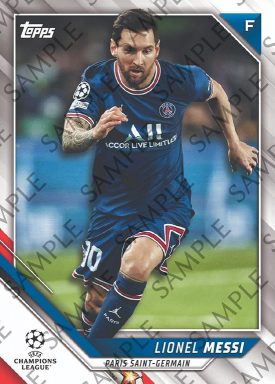 2021-22 TOPPS UEFA Champions League Japan Edition Soccer Cards - Base Card Messi
