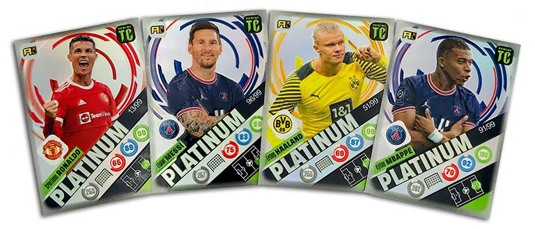 PANINI Top Class Adrenalyn XL 2022 Trading Card Game - Platinum Cards