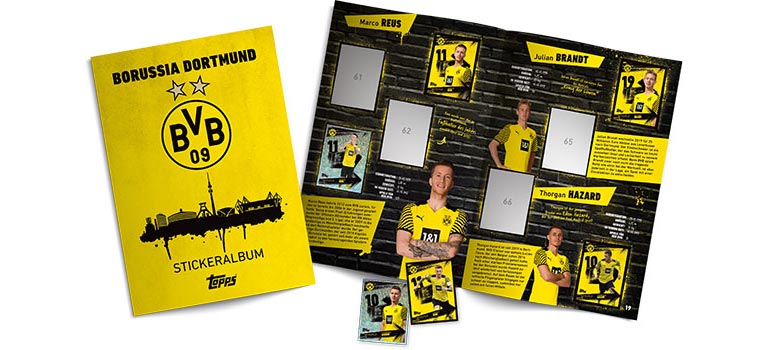 TOPPS Borussia Dortmund 2021/22 Sticker - Album Preview