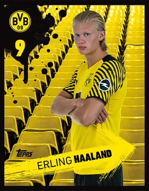 TOPPS Borussia Dortmund 2021/22 Sticker - Haaland