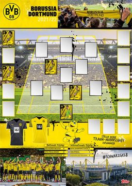TOPPS Borussia Dortmund 2021/22 Sticker - Poster