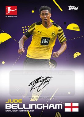 TOPPS Bundesliga International Stars 2021/22 Soccer Cards - Bellingham Autograph