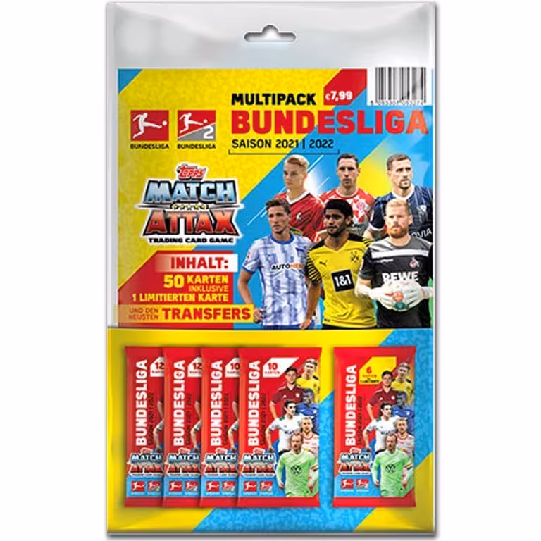 Topps Bundesliga Match Attax 2021/22 Trading Card Game - Transfer Multipack