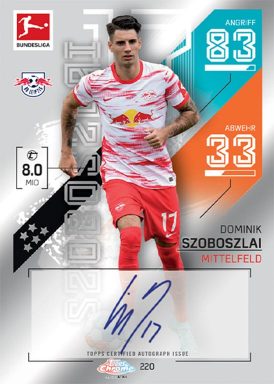 TOPPS Bundesliga Match Attax Chrome 2021/22 Soccer Cards - Autograph Card