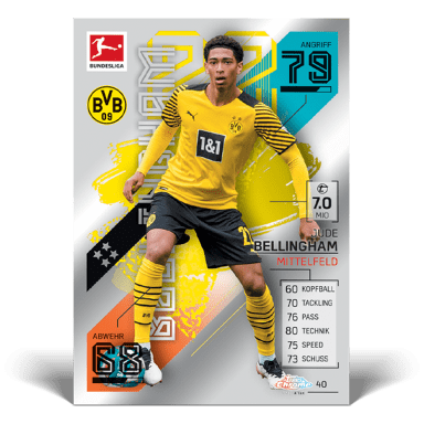 TOPPS Bundesliga Match Attax Chrome 2021/22 Soccer Cards - Bellingham