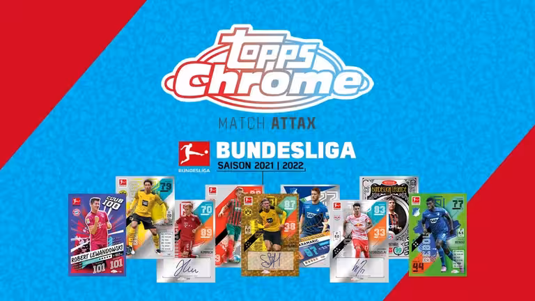 TOPPS Bundesliga Match Attax Chrome 2021/22 Soccer Cards - Header