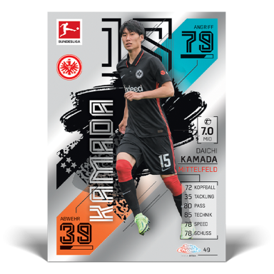 TOPPS Bundesliga Match Attax Chrome 2021/22 Soccer Cards - Kamada