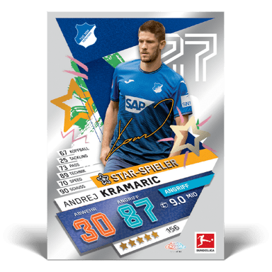 TOPPS Bundesliga Match Attax Chrome 2021/22 Soccer Cards - Kramaric
