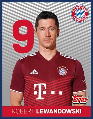 TOPPS FC Bayern München 2021/22 Sticker - Lewandowski