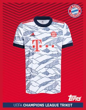TOPPS FC Bayern München 2021/22 Sticker - UEFA Champions League Trikot