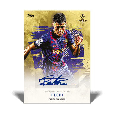 TOPPS Future Champions - Mason Mount Curated UEFA Champions League 2021/22 Soccer Cards Set - Pedri Autograph