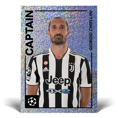 TOPPS Merlin 97 Heritage UEFA Champions League 2021/22 Soccer Cards - Chiellini