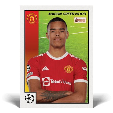 TOPPS Merlin 97 Heritage UEFA Champions League 2021/22 Soccer Cards - Greenwood