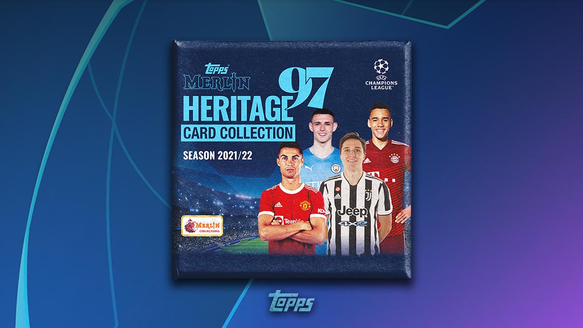 TOPPS Merlin 97 Heritage UEFA Champions League 2021/22 Soccer Cards - Header