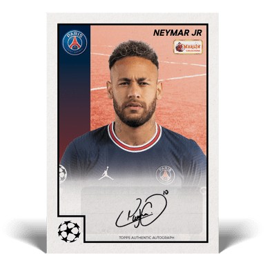 TOPPS Merlin 97 Heritage UEFA Champions League 2021/22 Soccer Cards - Neymar Jr