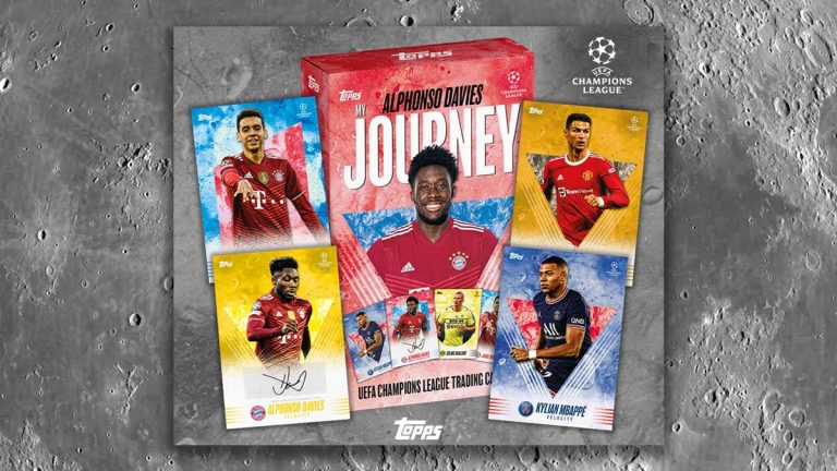 TOPPS My Journey - Alphonso Davies Curated UEFA Champions League 2021/22 Soccer Cards Set - Header