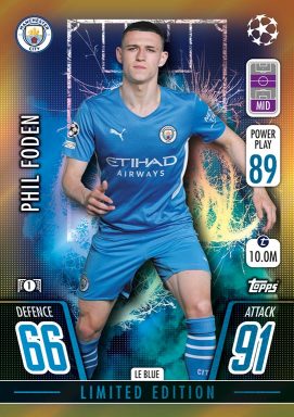 TOPPS UEFA Champions League Match Attax 2021/22 - Blue Limited Edition Card