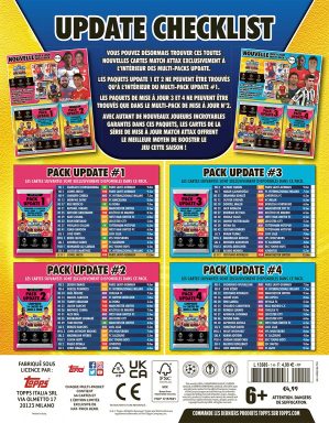TOPPS UEFA Champions League Match Attax 2021/22 - Update Multipack Checklist France