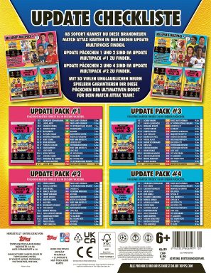 TOPPS UEFA Champions League Match Attax 2021/22 - Update Multipack Checklist Germany