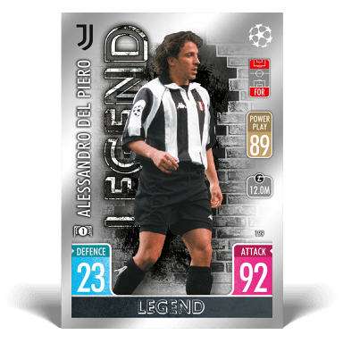 TOPPS UEFA Champions League Match Attax Chrome 2021/22 Soccer Cards - Legend Card Del Piero
