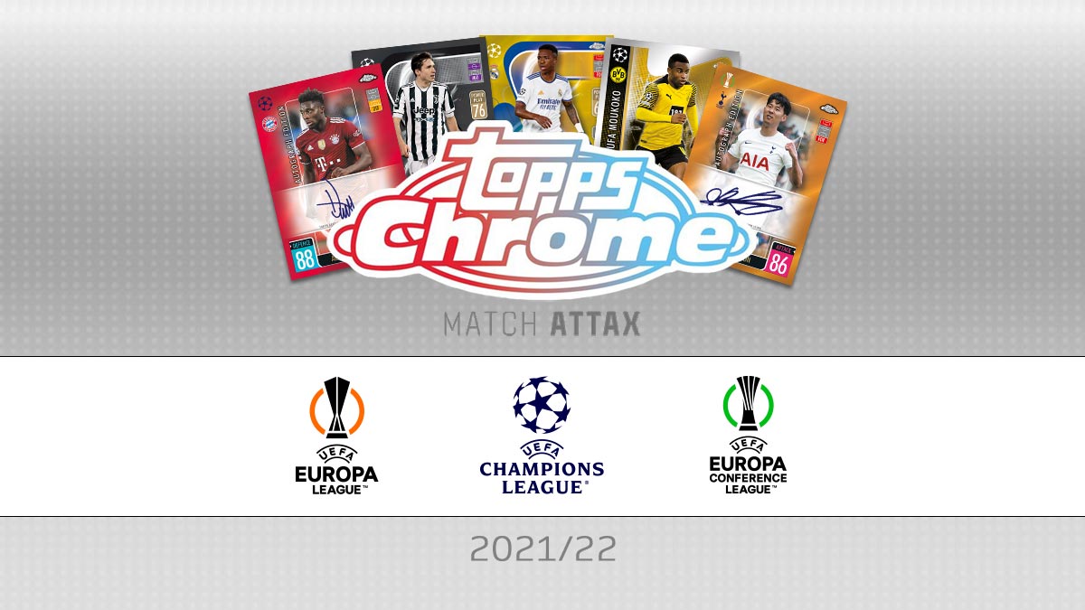 TOPPS UEFA Champions League Match Attax Chrome 2021/22 Soccer Cards - Header